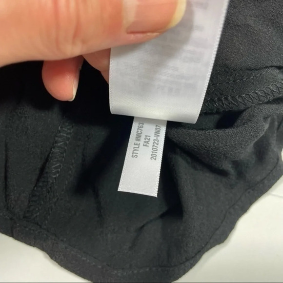 New Madewell Cuffed Sleeve Shirred Top Small Black - Picture 5 of 9